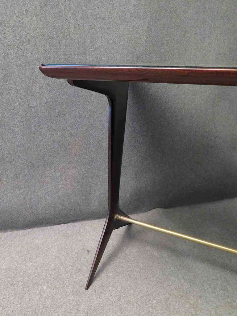 Glass Ico Parisi 1950 Square Midcentury Writing Tables