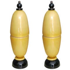 Two Beautiful Murano Table Lamps