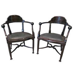 Pair of Armchairs in Chinoiserie Style