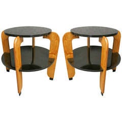 Pair of French Art Deco tables
