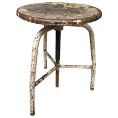 1960s Original Italian Industrial Stool 2