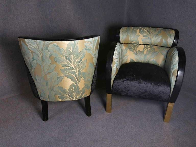 Pair of Art Deco Armchairs, Truly Elegant and Unique 3