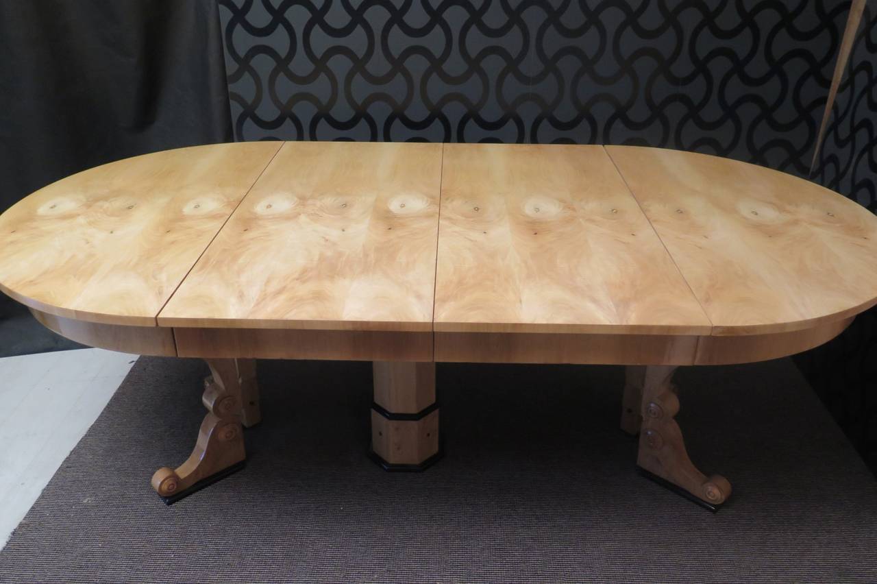 Austrian Rare Biedermeier Extendable Table