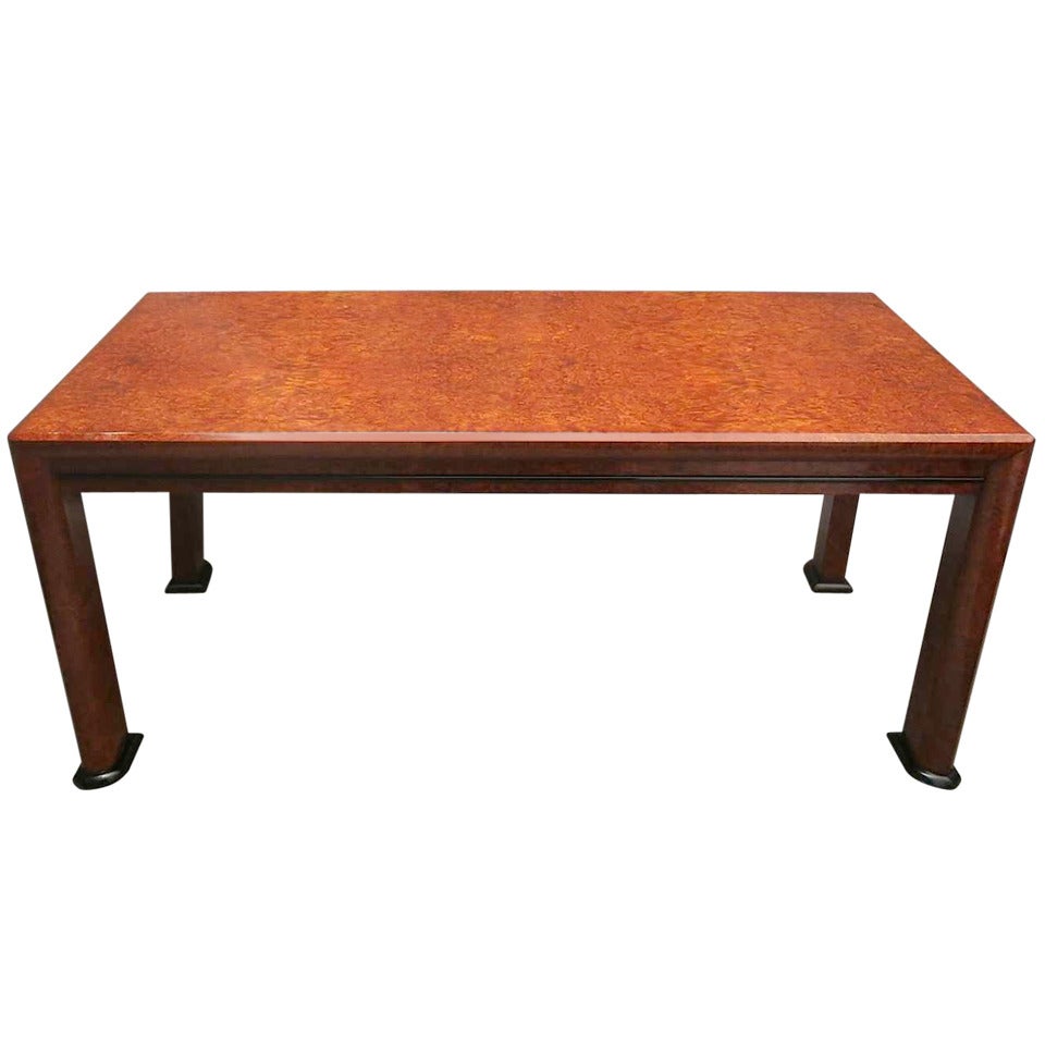 MidCentury Rectangular Maple Root Italian Dinning Table, 1940 For Sale