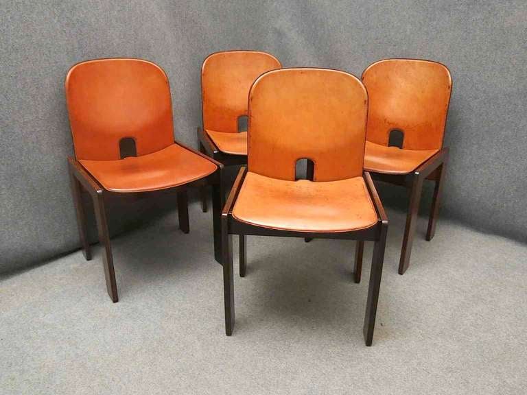 Set Of 4 Chairs By Afra And Tobia Scarpa For Cassina Model 121 2