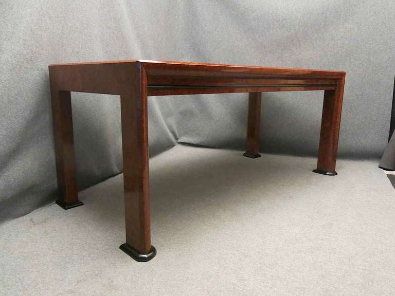 Mid-Century Modern MidCentury Rectangular Maple Root Italian Dinning Table, 1940 For Sale