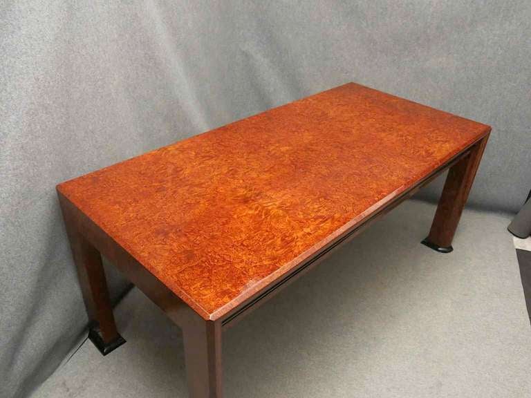 MidCentury Rectangular Maple Root Italian Dinning Table, 1940 For Sale 3