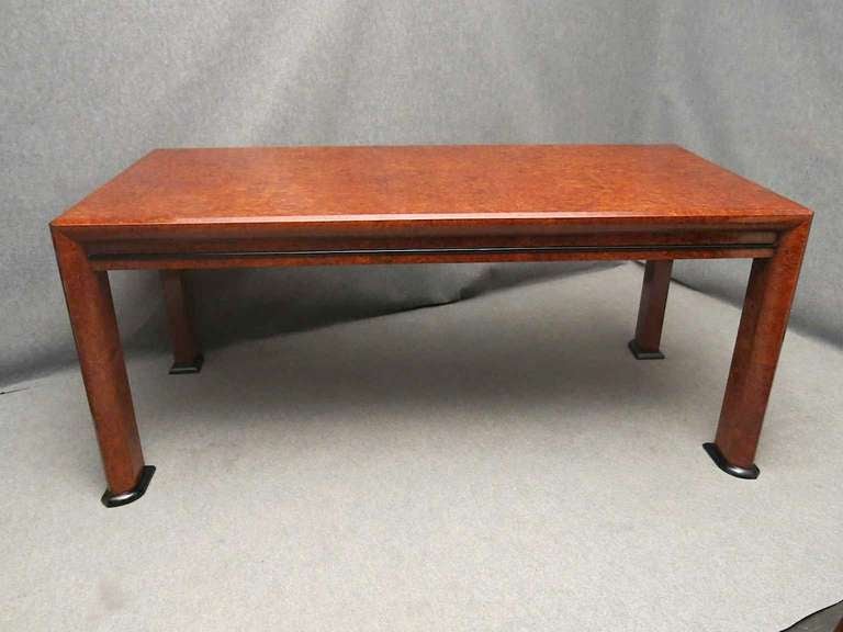 MidCentury Rectangular Maple Root Italian Dinning Table, 1940 For Sale 4