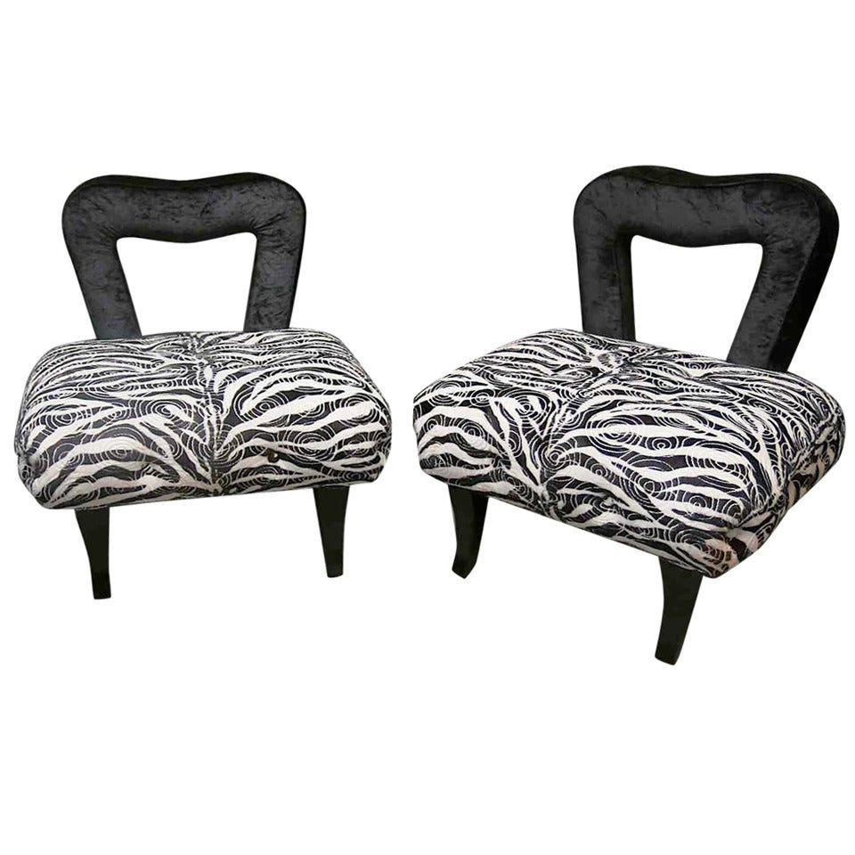 Very Funny pair of French Armchairs