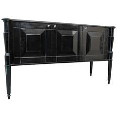 Sideboard in black lacquer 20s