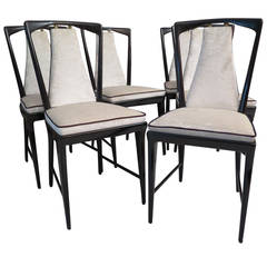 Six Chairs Designed by Osvaldo Borsani