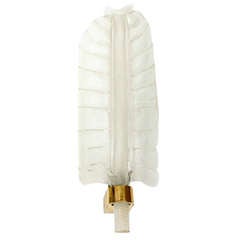 One Big Size "Pulegoso" Murano Glass Wall Sconce by Barovier, 1930 1