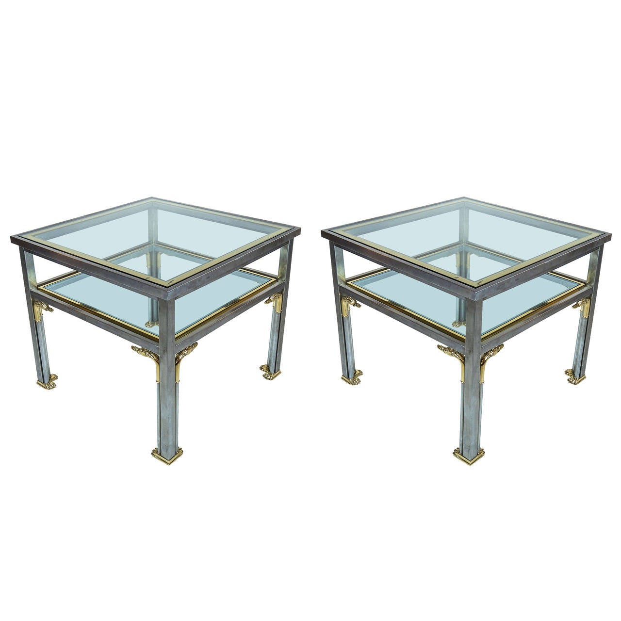 Pair Of High Quality Italian 1960s Side Tables By Florence