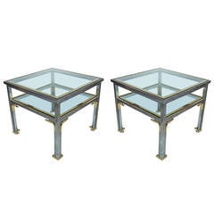 Pair of High Quality Italian 1960s Side Tables by Banci, Florence