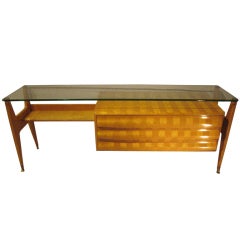 An interesting and hight quality 1950 consolle-desk-chest by Dassi.