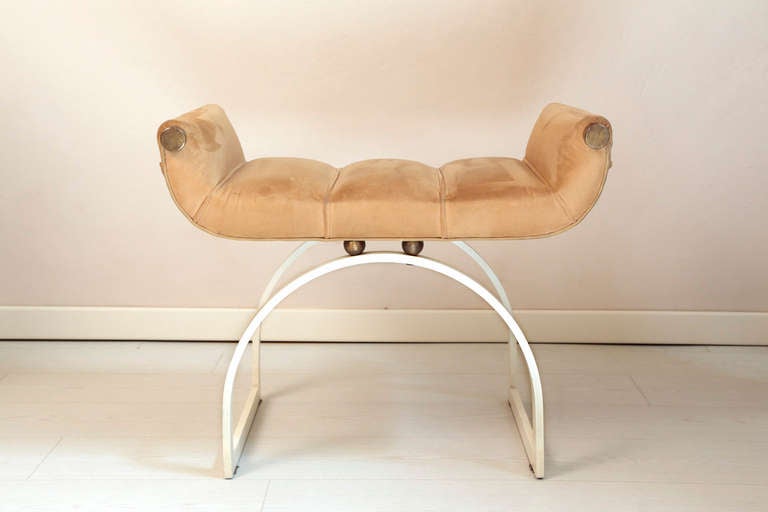 Italian Pair of 1970s Benches by Architect Marzio Cecchi, Florence For Sale