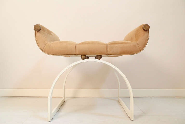 Mid-Century Modern Pair of 1970s Benches by Architect Marzio Cecchi, Florence For Sale