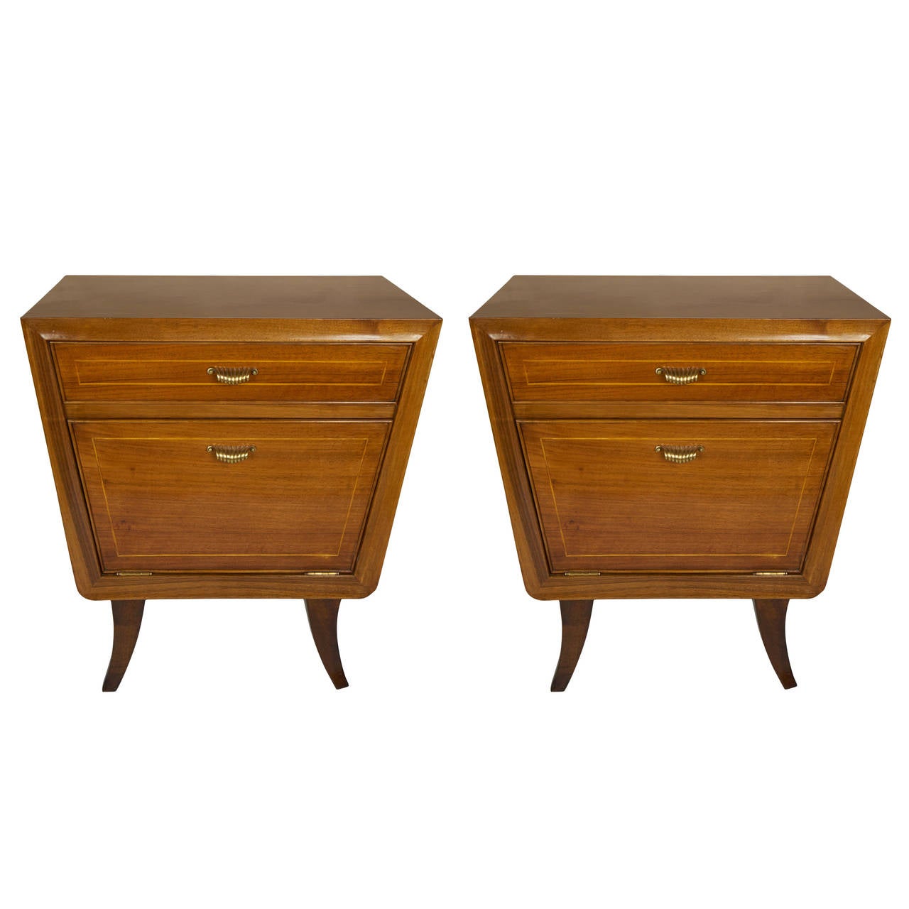 Pair of Italian 1930s Night Stand Made in Florence