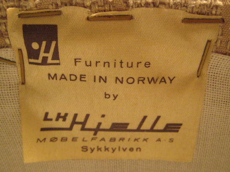 A pair of 1950's armchairs by LK.Hielle- Norway 4