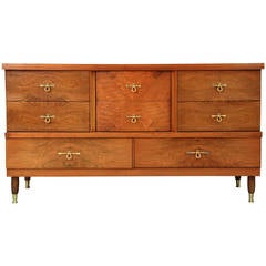 Italian 1940s Walnut Chest of Drawer