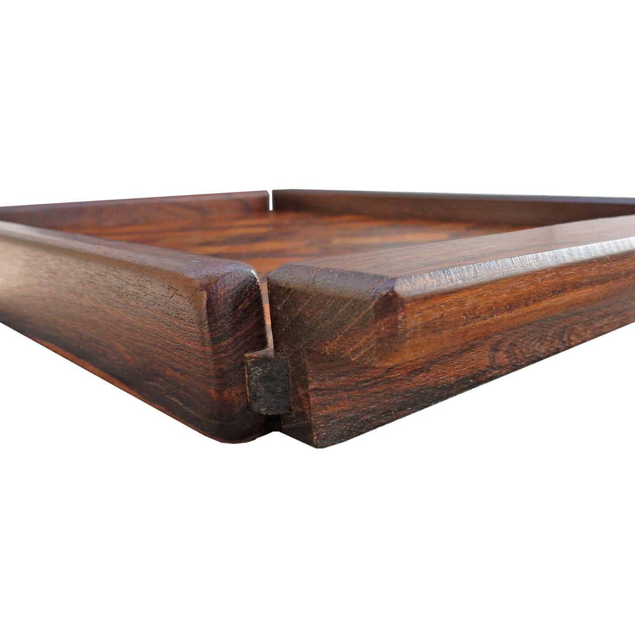 Don Shoemaker Parquetry Service Tray, Made in Tropical Woods 1