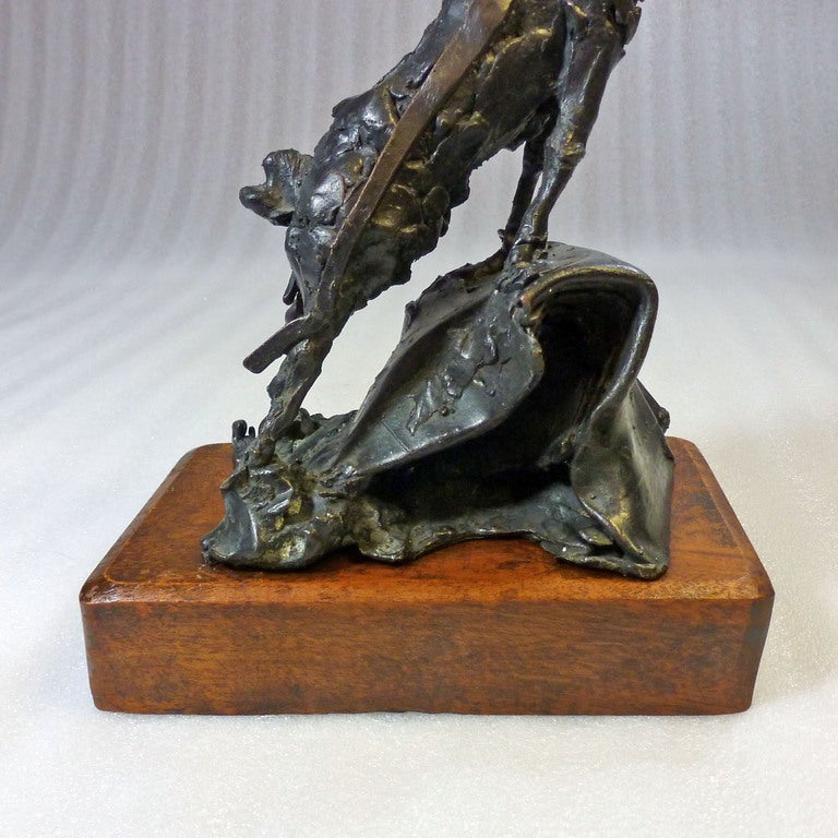 Late 20th Century Heriberto Juarez, Bronze Horse Sculpture For Sale