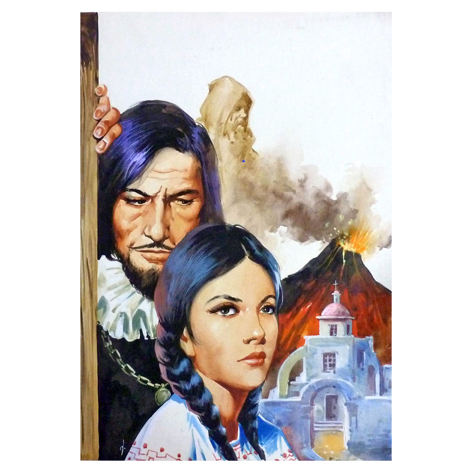 Original Art Cover by Demetrio Llorden, La Virgen Maya for Leyendas de America For Sale