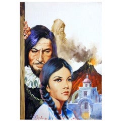 Original Art Cover by Demetrio Llorden, La Virgen Maya for Leyendas de America