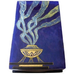 Art Deco Catalin Phenolic Perfume Box, Brécher Paris France