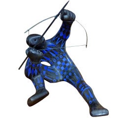 Ceramic Archer Sculpture by Manuel Felguérez