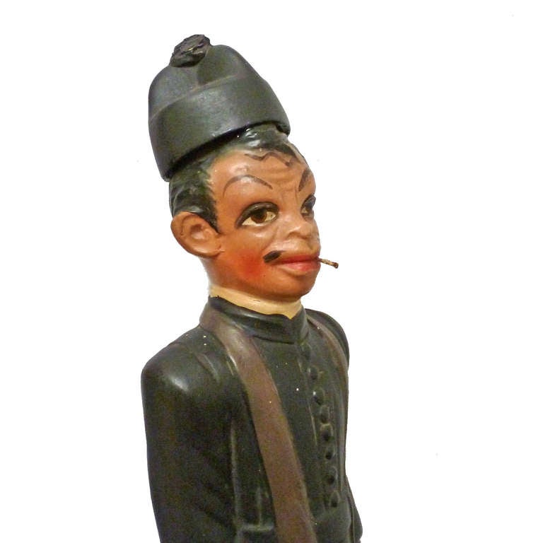 Cantinflas Figure with Ashtray in Clay Dedicated to Paco Malgesto XEW For Sale 1