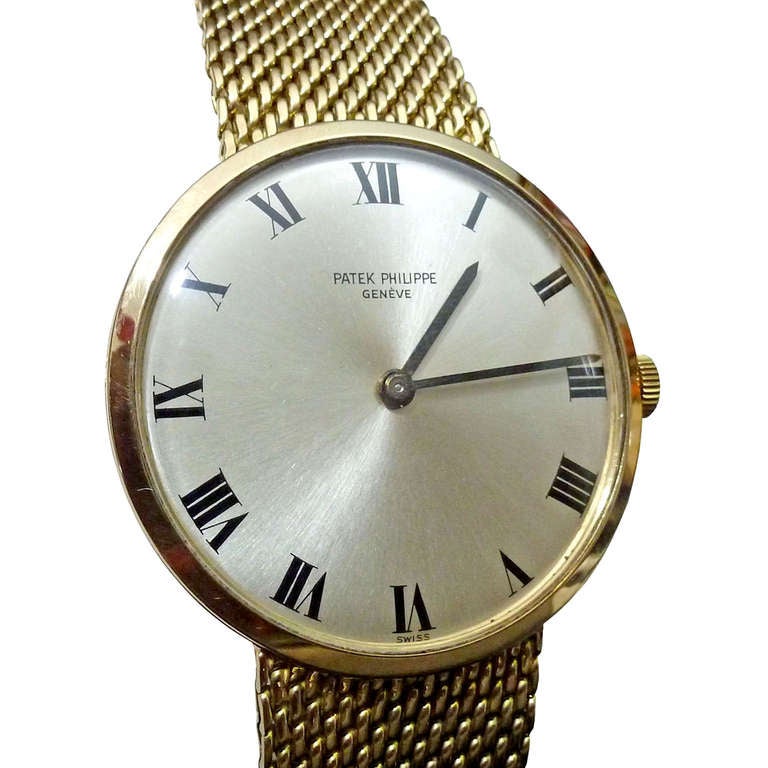 Patek Philippe Ref. No. 3562/1, Manual winding, Case Material	 and Bracelet 18 kt Yellow gold, condition Very Good, without box and papers