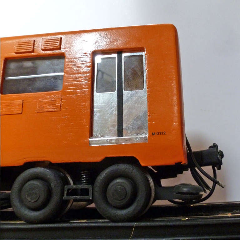 Scaled Model of Mexican Subway Wagon In Excellent Condition For Sale In Mexico City, D.F.