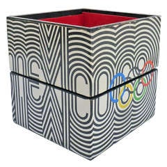 Vintage Mexico 1968 Olympic Souvenir Musical Box with Official Fanfare by Lance Wyman