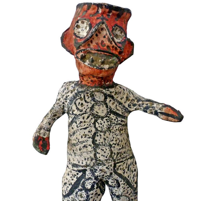 Mexican Paper Mache, Vintage Judas Sculpture , Folk Art In Good Condition For Sale In Mexico City, D.F.