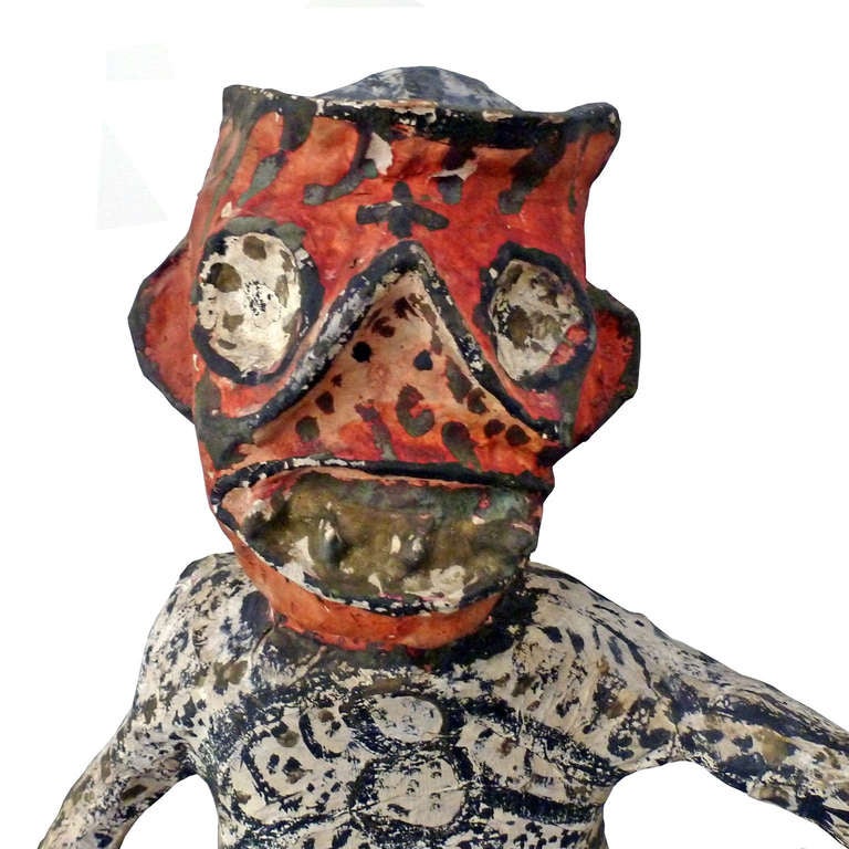 20th Century Mexican Paper Mache, Vintage Judas Sculpture , Folk Art For Sale