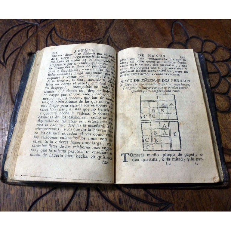 Late 20th Century Antique Magic and Jugglery Book,  Pablo Minguet circa 1733