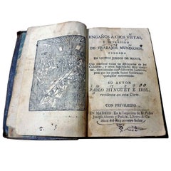 Antique Magic and Jugglery Book,  Pablo Minguet circa 1733