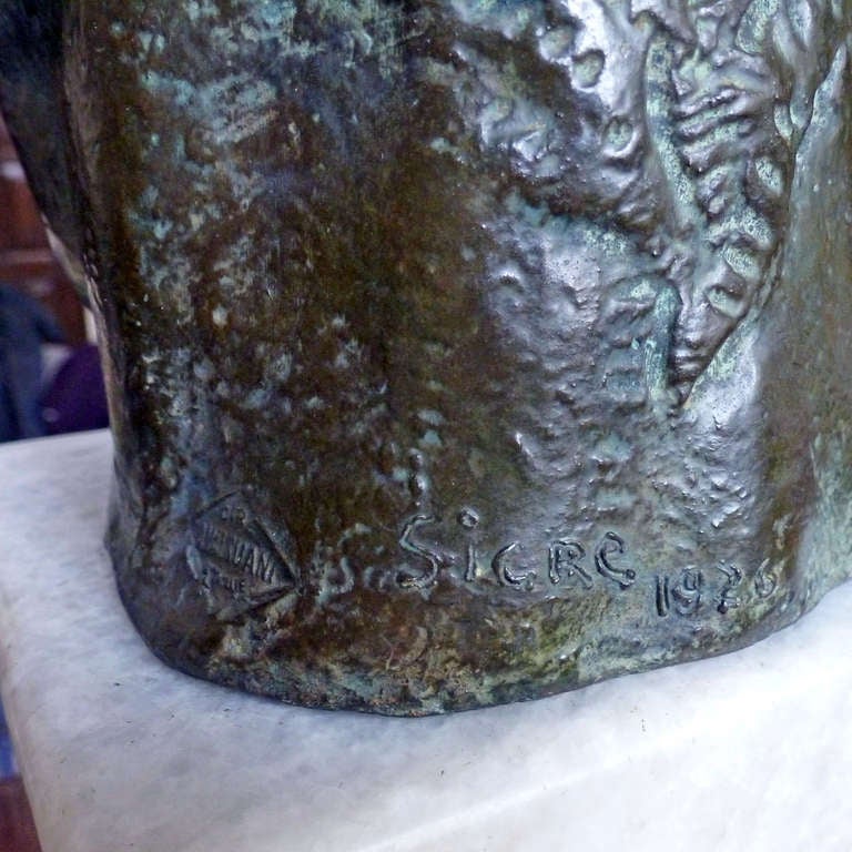 Valsuani Fondeur, Juan Jose Sicre ( cuban sculptor ), Jose Marti bronze 1926 In Excellent Condition In Mexico City, D.F.