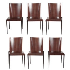 Vintage A Set Of 6 Philippe Starck Style 1980
s Chairs