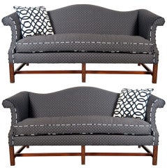 Pair of Chippendale Style Settees