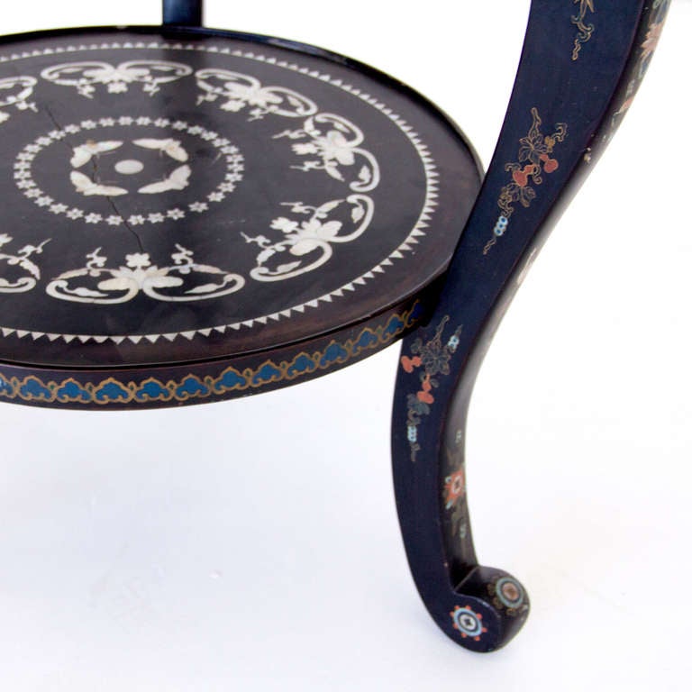 British Indian Ocean Territory 19th Century Chinoiserie Side Table