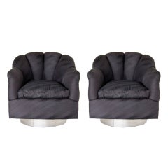 Milo Baughman Swivel Chairs