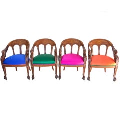 A set of 4 Louis Francois Bellange Empire Chairs