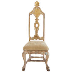 Single 17th Century Throne Chair