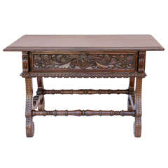 18th Century Italian Walnut Pay Table
