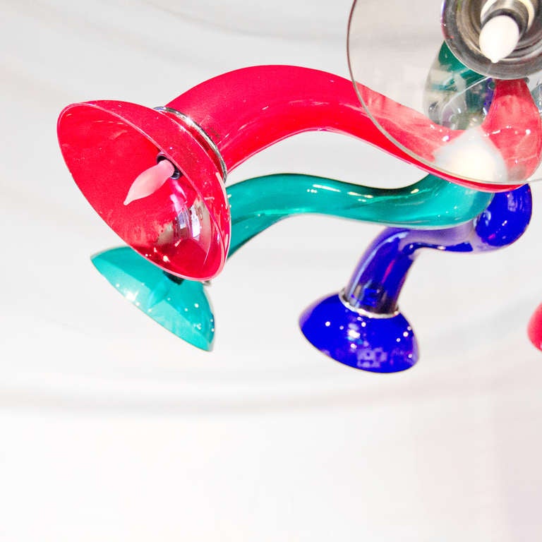 VI-Art Murano Glass Chandelier from the 1980s