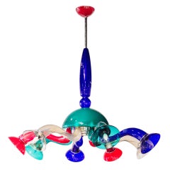 VI-Art Murano Glass Chandelier from the 1980s
