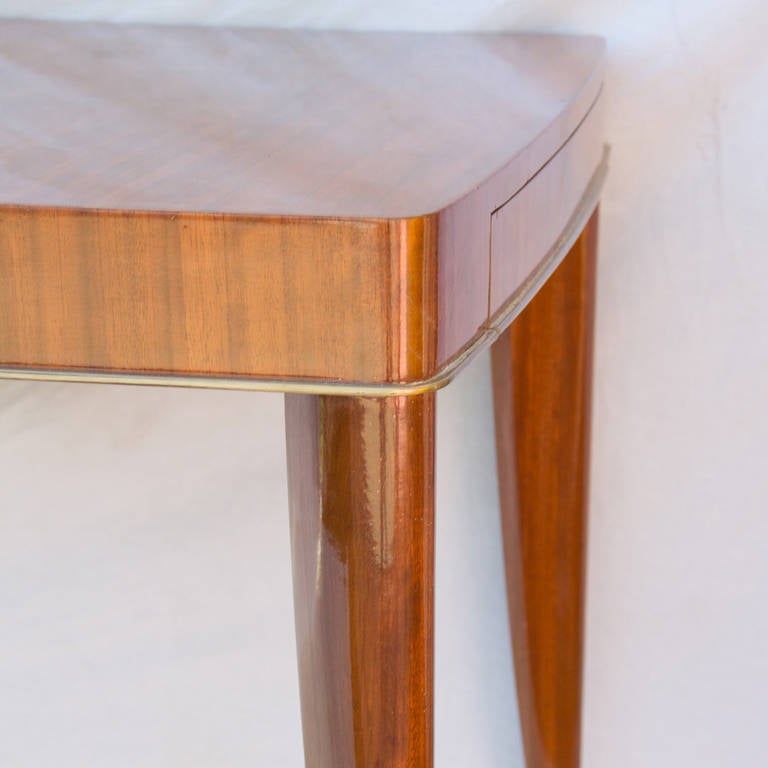 Mid-Century Modern De Coene Blonde Rosewood Table For Sale