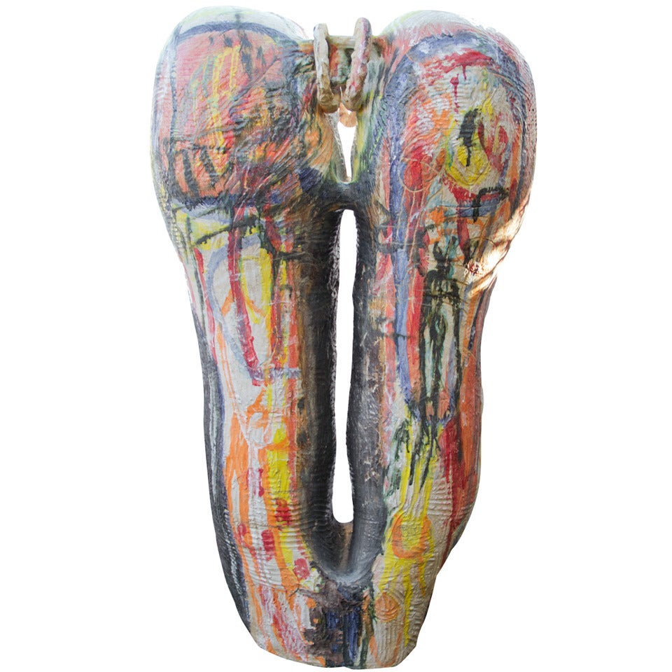 Curvelation #4 by Cybele Rowe, Monumental Ceramic Sculpture For Sale